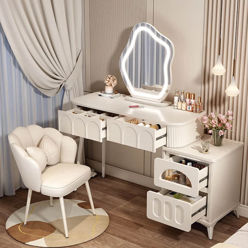 Storage Cabinet Bedroom Dresser Modern Mirror Cabinet Vanity Desk Dressers Light Mirror Bedroom Tocador De Maquillaje Furniture