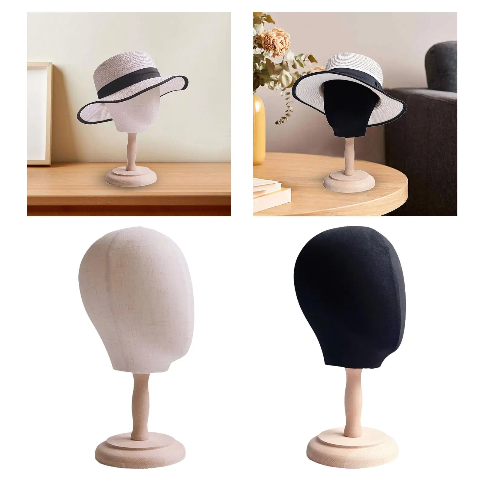 

Mannequin Head Stand Versatile Sturdy Cosmetic Model Hat Display Stand Earphone Cap Storage Rack