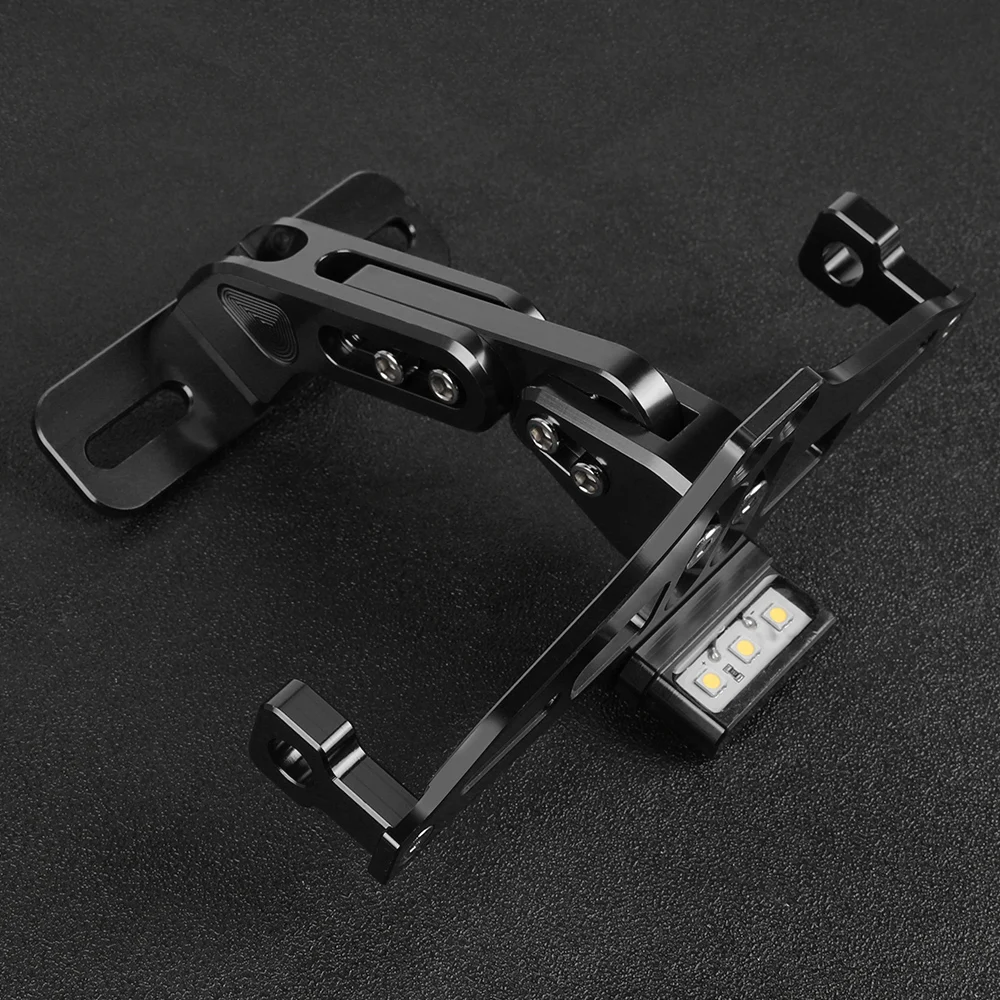 For Yamaha FZ 1 2 6 8 09 10 25 150 FZ25 FZ6 FZ600 FZ400 FZ16 FZ1 Fender Eliminator Adjustable License Plate Holder Bracket LED