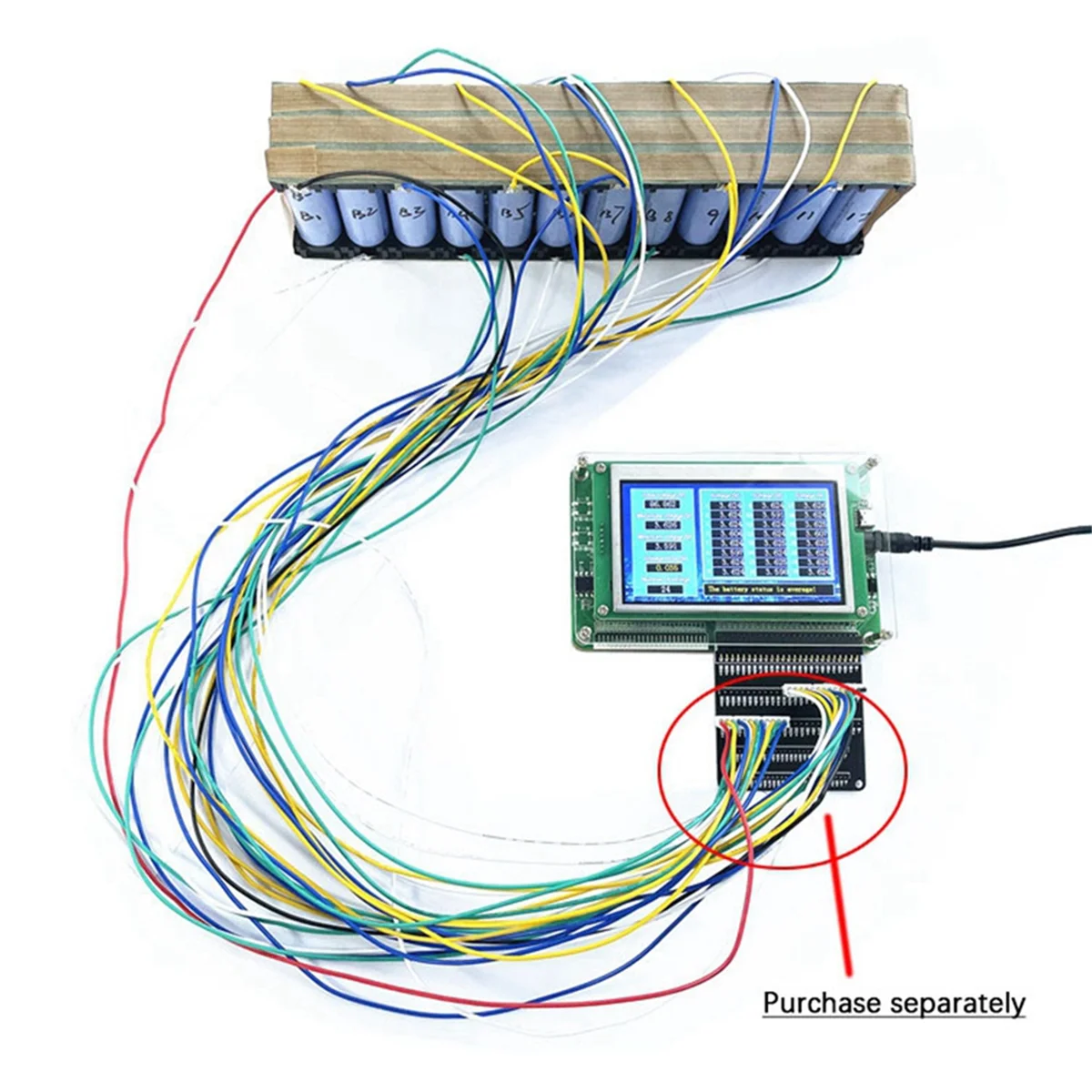 ABXHH 1S-24S 電圧テスターリチウム電池パック単セル測定シリーズボルトリチウムイオン Lifepo4 LTO 電池