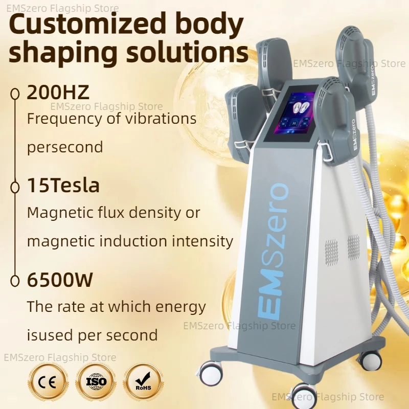 2025 EMSzero NEO Muscle Stimulator Body Sculpting EMSzero 4 Handles RF 200Hz Fat Burning Commercial/Home Use Machine