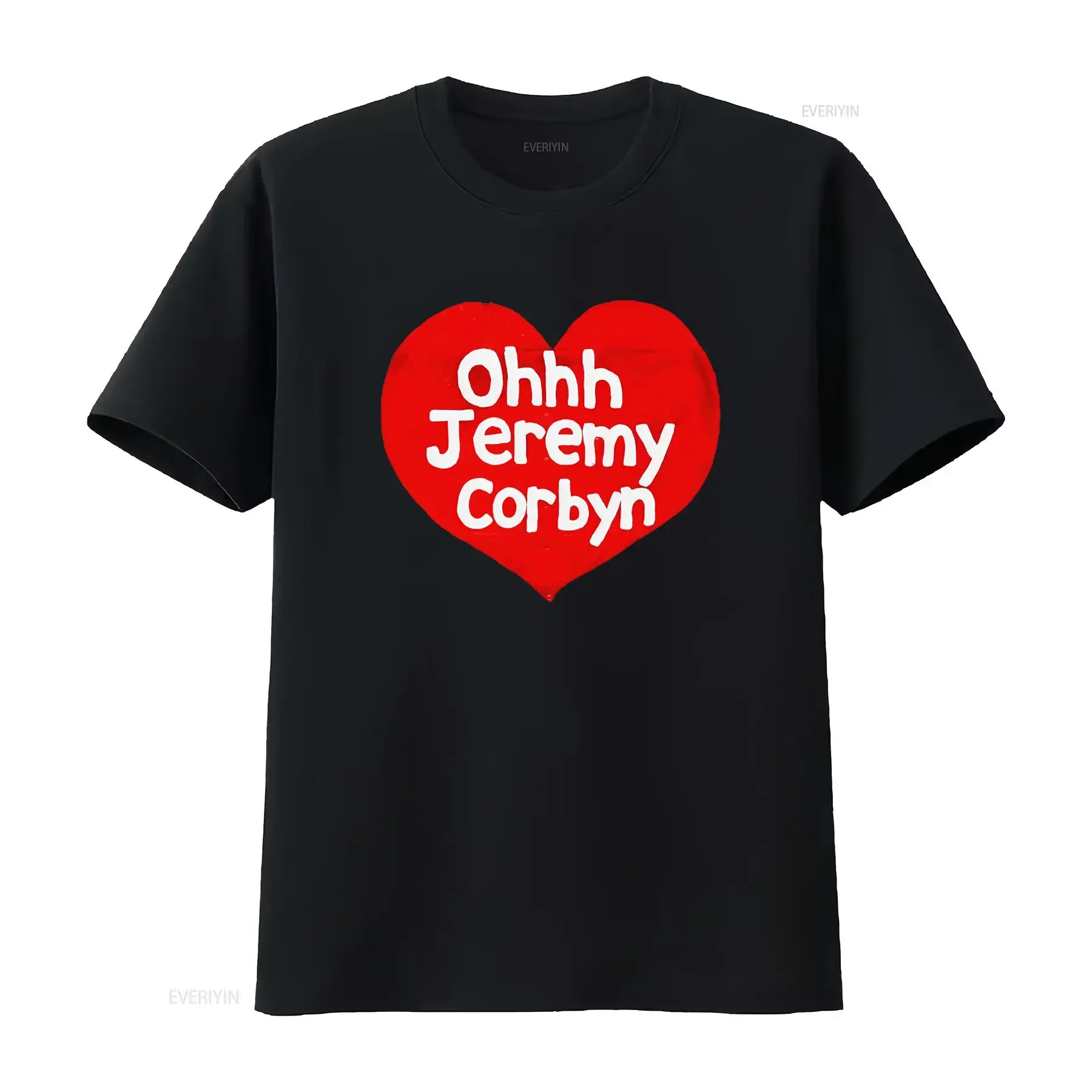 Ohhh Jeremy Corbyn T Shirt Heart Glasto Election Labour JEZZA X Logo up to 2XL vintage Washed homme Unisex graphic Casual