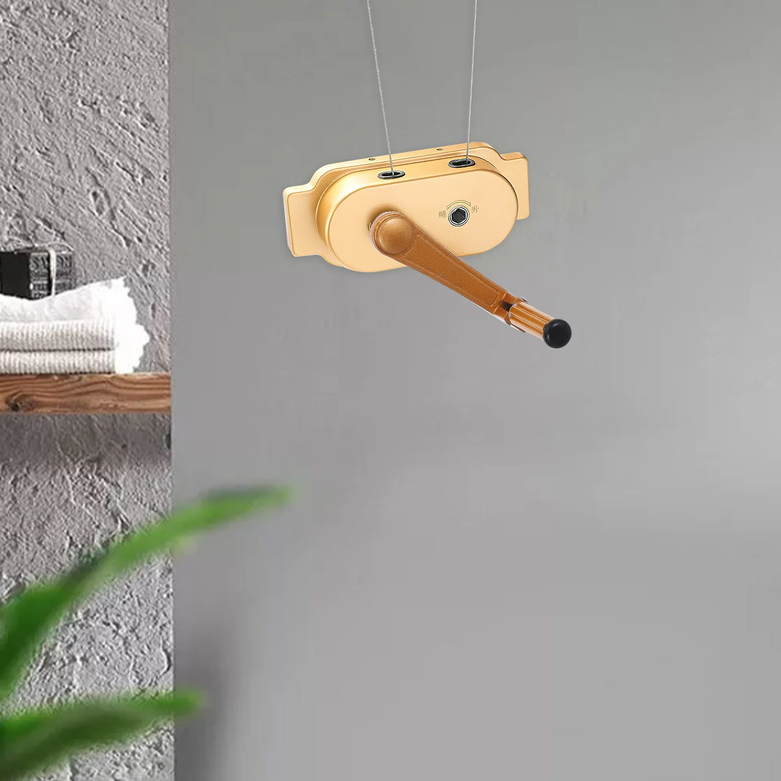 

Aluminum Crank Handle Replacement Parts For Clothes Drying Mounted Retractable Pull Out Hanger Lift Hand Crank Balcony