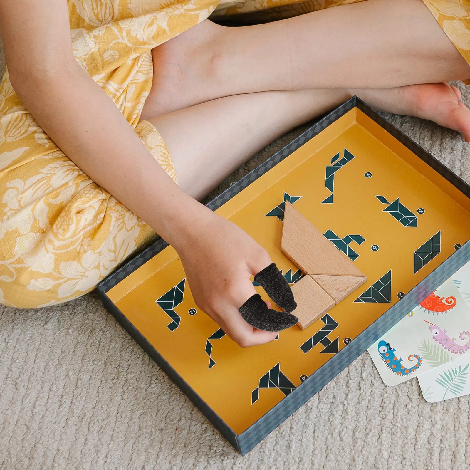 

6Pcs Finger Protective Sleeves Cut Resistant Portable Finger Cots for Kitchen Cooking Working Use Thumb Sleeve