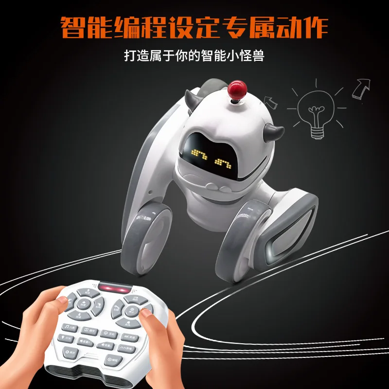 Mechanical dog intelligent machine human remote control car programming electric interaction children's puzzle