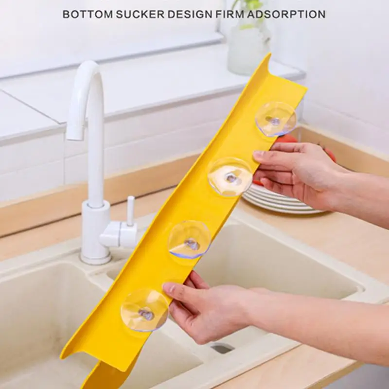 Cute Dog Water Splash Guard Kitchen Wall Sucker Splash Water Baffle Wash Basin Sink Board Anti-water Board For Kitchen Sink