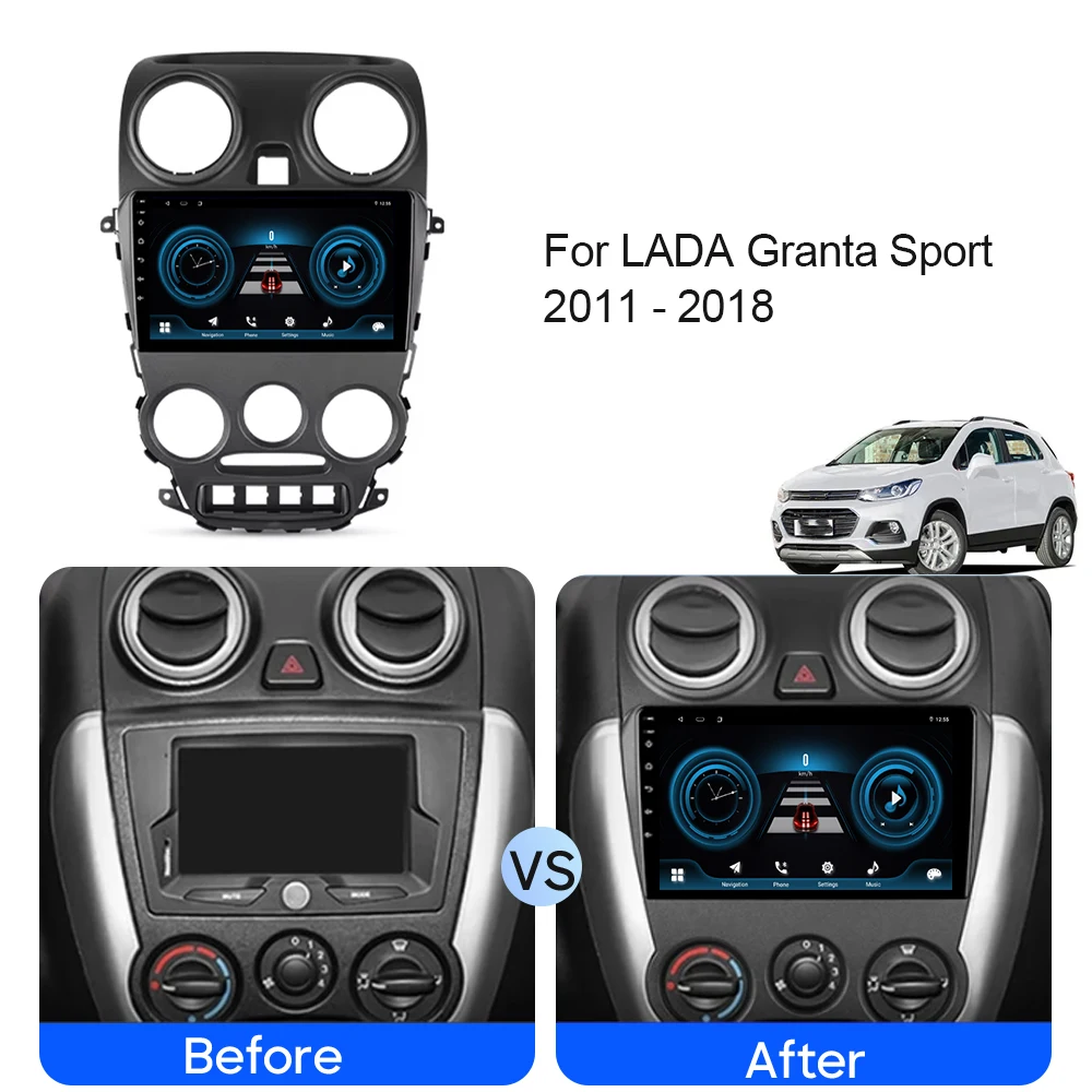 For LADA Granta Sport 2011 - 2018 Video Player Android Auto Car Radio GPS Navigation Multimedia Stereo QLED Carplay No 2din DVD