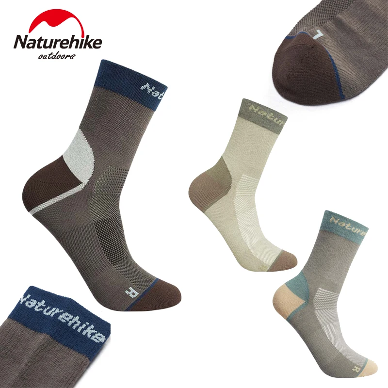 

Naturehike COOLMAX Socks Outdoor Hiking Camping Socks Colour Blocking Quick-drying Socks Moisture-wicking Sports Breathable Sock