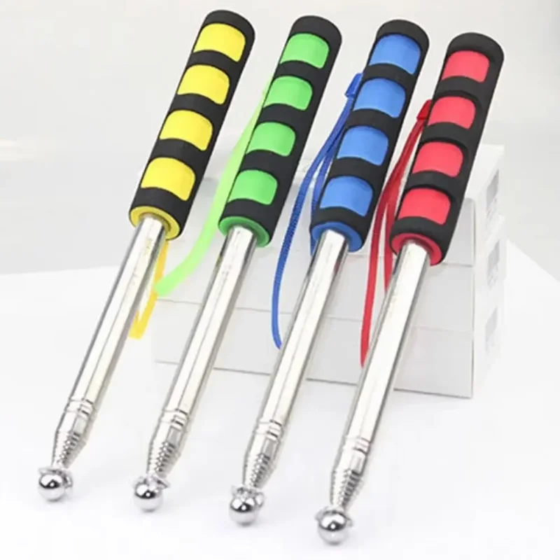 Sturdy Flag Pole Easy to Carry Telescopic Flagpole Non-slip Handle Portable Handheld Flag Pole  Teaching Pointer Stick
