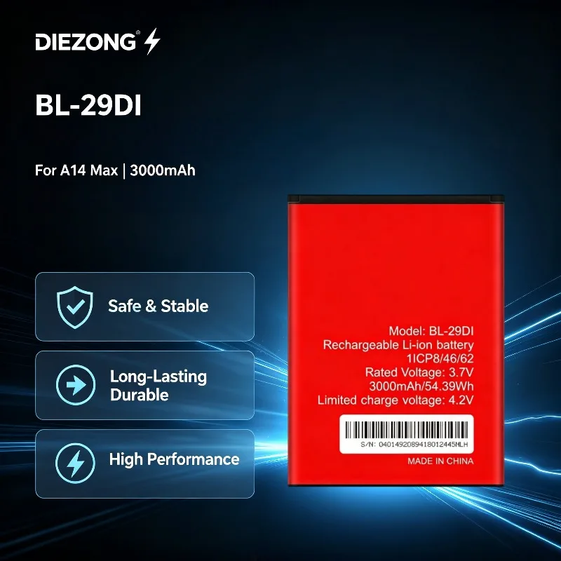 2026 New Years BL-29DI for Itel Transsion A14 Max New Mobile Phone Battery 3000mAh Long Lasting Battery Life Fast Shipping