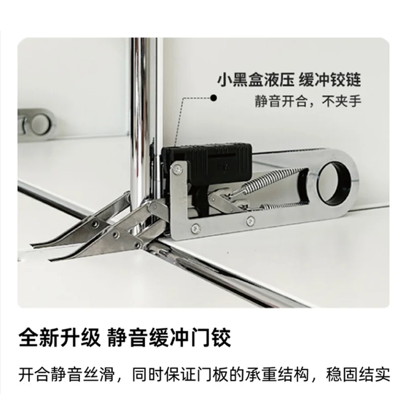 Medieval combination bedside table Stainless steel module combination cabinet