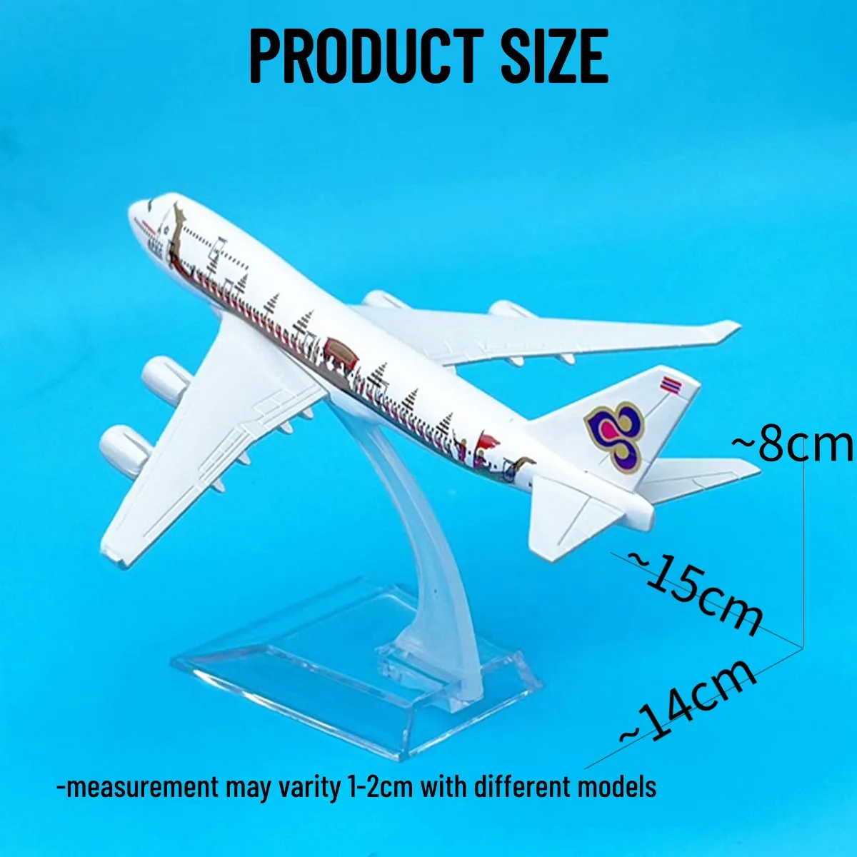 1:400 Azië Aribus Boeing Replica Metalen Vliegtuig Modelschaal Luchtvaart Collectible Diecast Miniatuur Ornament Souvenir Speelgoed