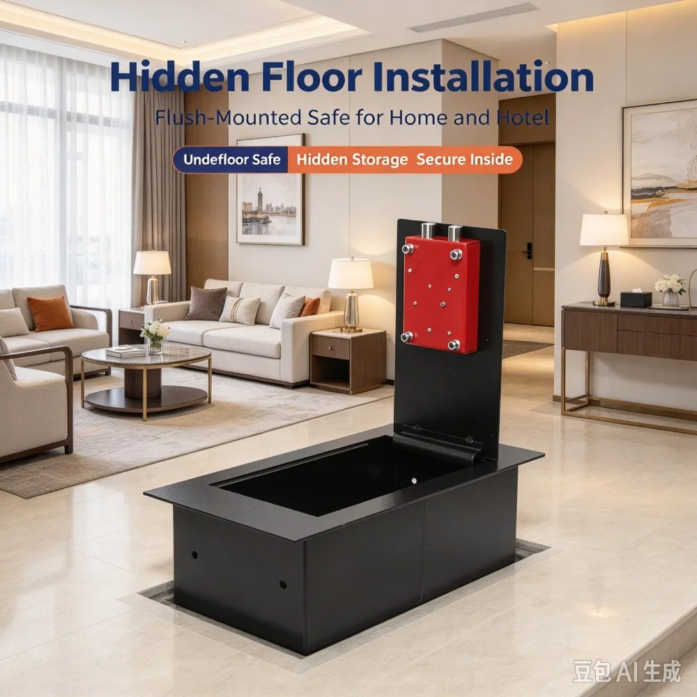 20K Floor Box Safe Manufacturer Wholesale Household Hidden Ground Hotel Wall Drawer Anti-theft Safe