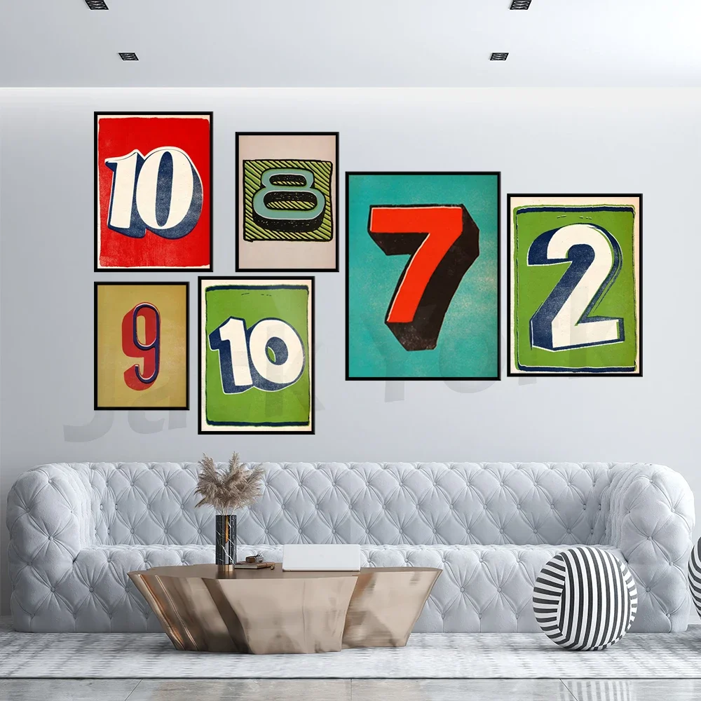 POSTER NUMBER Printable Art Instant Download, Motivational Print, Typography, Home Decor, Wall Art, Wall Decor