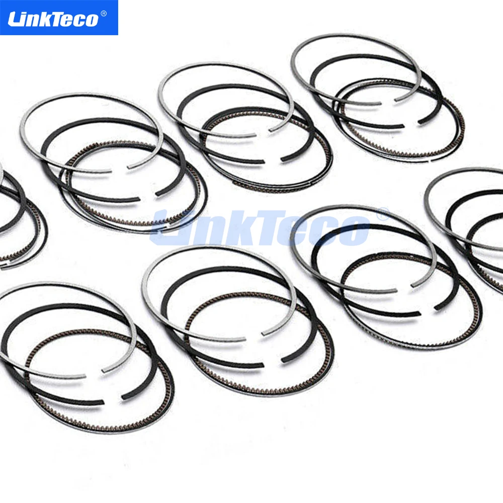 8pcs Auto Engine Parts Piston Rings Set Kit Fit 07-19 4.4 L V8 For ALPINA BWM WIESMANN N63B44 S63B44 N63 S63 B44 4.4L 4.4T T