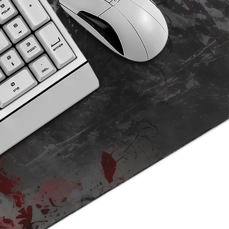 Mouse Pad Black And Red Samurai Gamer printon demand Home HD Custom Mousepad XXL Carpet Office PC Table Mat Mouse Mats