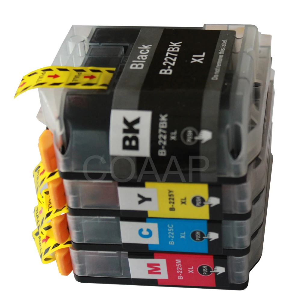 4x Compatible Brother 225 227 LC225XL LC227XL ink cartridge for DCP-J4120DW MFC-J4420DW MFC-J5320DW MFC-J4625DW Printer