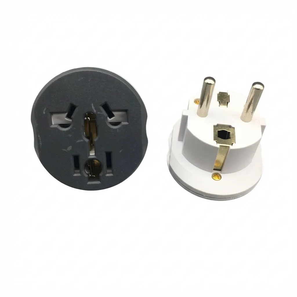 Pure Copper 16A Current British Standard To European Korean    German  Conversion Plug Socket,