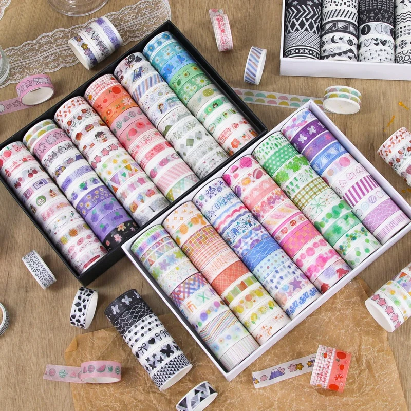 60pcs-lot-kawaii-fruit-flower-tape-creative-scrapbooking-diary-adhesive-masking-tape-stationery-gift