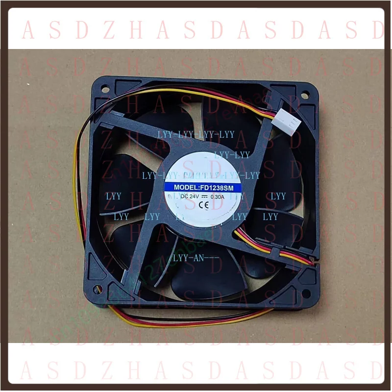 Z  1 pcs FOR  YEF FD1238SM DC24V 0.3A 3-wire cooling fan
