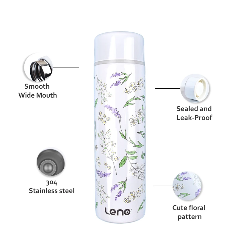 Leno 140ML Small Mini Vacuum Insulated Water Bottle Portable Leakproof Travel Mug Thermal Flask for Kids Children Women School