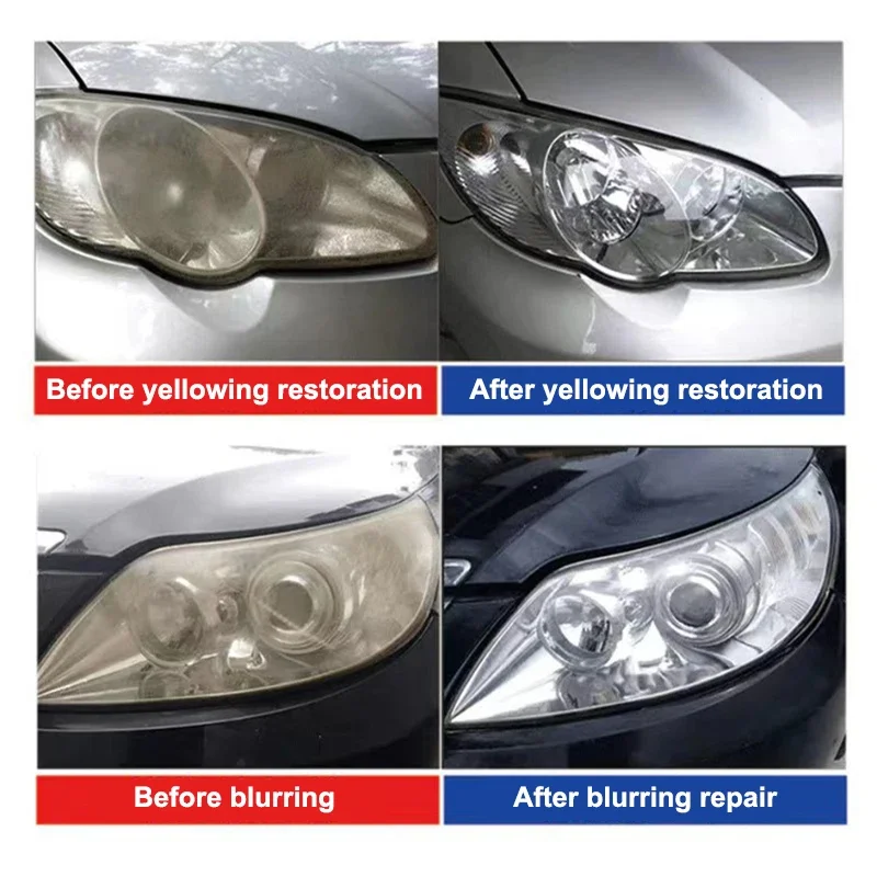 120ML Car Headlight Restoration Polishing Cream Headlamp Repair Fluid Car Light Polisher Cleaning Paste Refurbish Tools