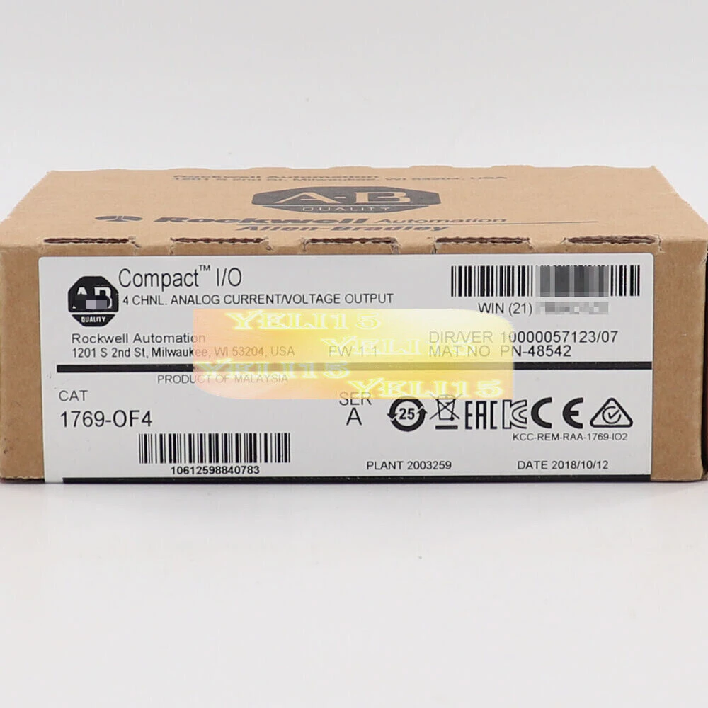 

1769-OF4 SER A CompactLogix Analog Output Module 1769OF4 New Factory Sealed AB