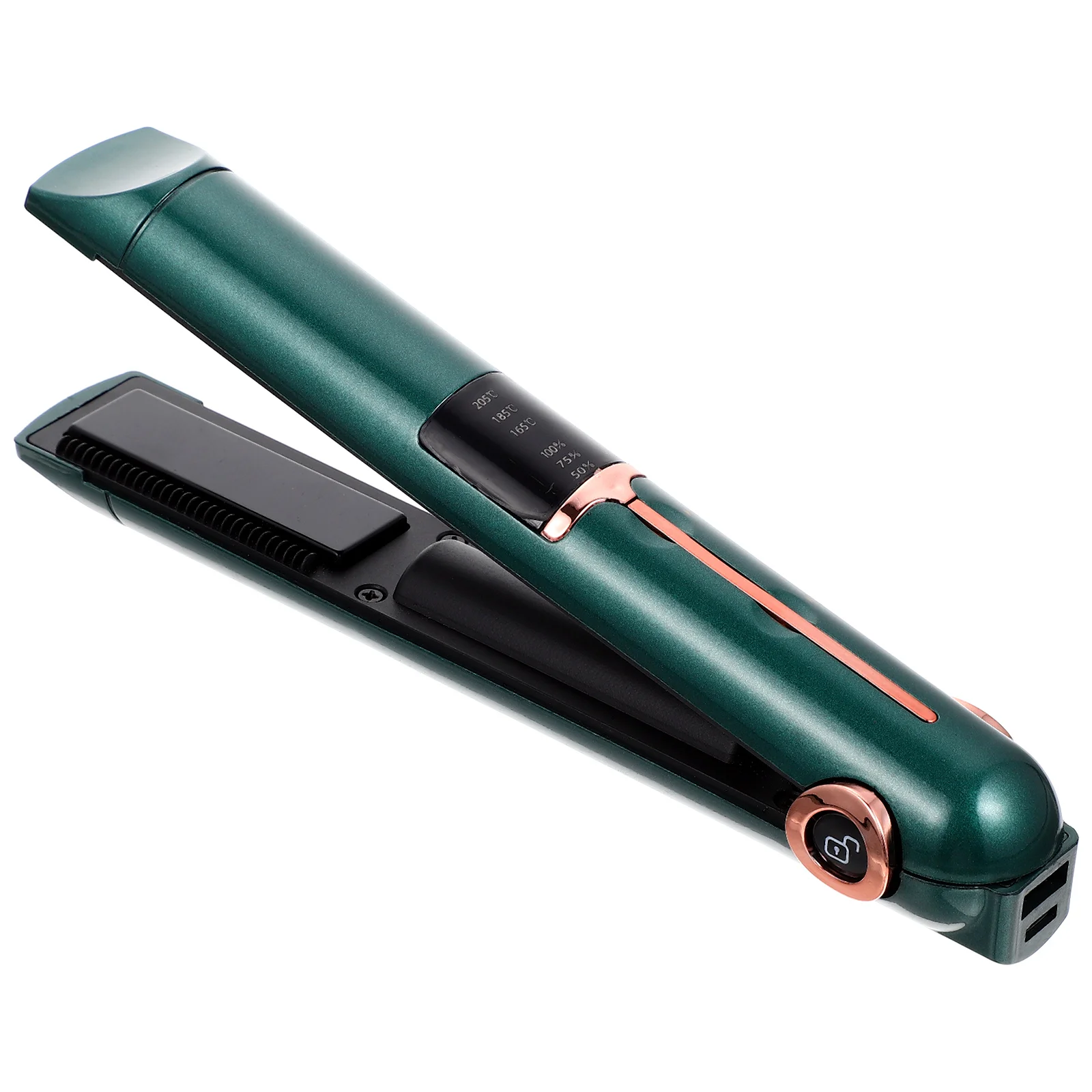 

Hair Straightener Curling Iron Curler Girl Adjustable Temperature Green Wireless Travel