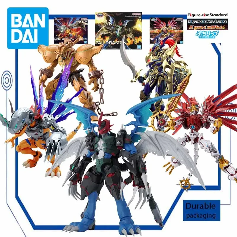 BANDAI Model Kit Digital Monster Duel Monsters FRS PAILDRAMON BLACK LUSTER SOLDIER Anime Action Figure Assembly Model Toys