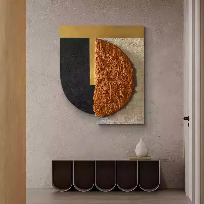 Multicolor fabric and metal luxury simple vintage art metal wall artist home decoration home accessories decoration luxury