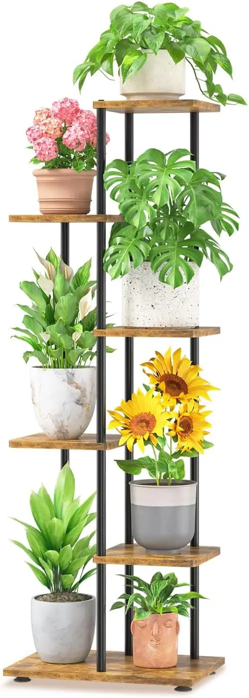 

Cordlal Shining Stand For Flowers Iron 6/7/8Layers Plant Holder Storage Shelf Pot Rack Organizer Home Garden Decoration balcony