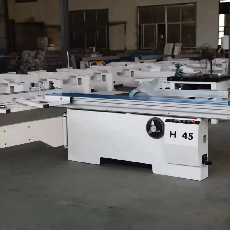 MJ6132-45° Woodworking Machinery Sliding Table Saw Cutting Logs Timber Panels 220V Motor New Panel Saw Wood Cutting