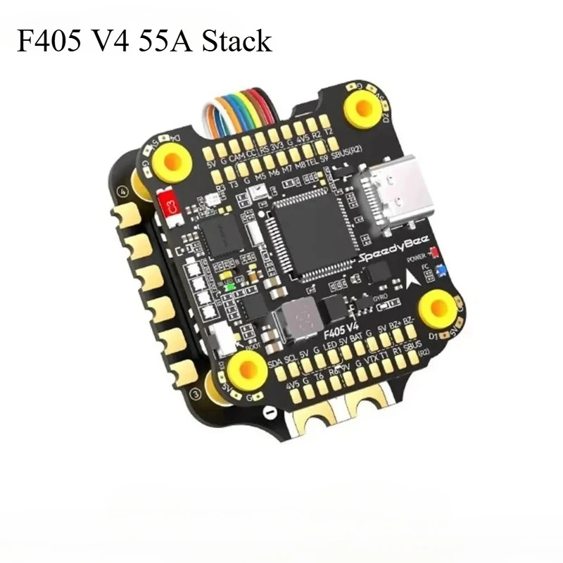 1pcs for speedybee F405 V4 55A 3-6S FPV 30mm Stack ICM42688P Flight Controller BLS 55A 4in1 ESC for Freestyle Drones DIY Parts