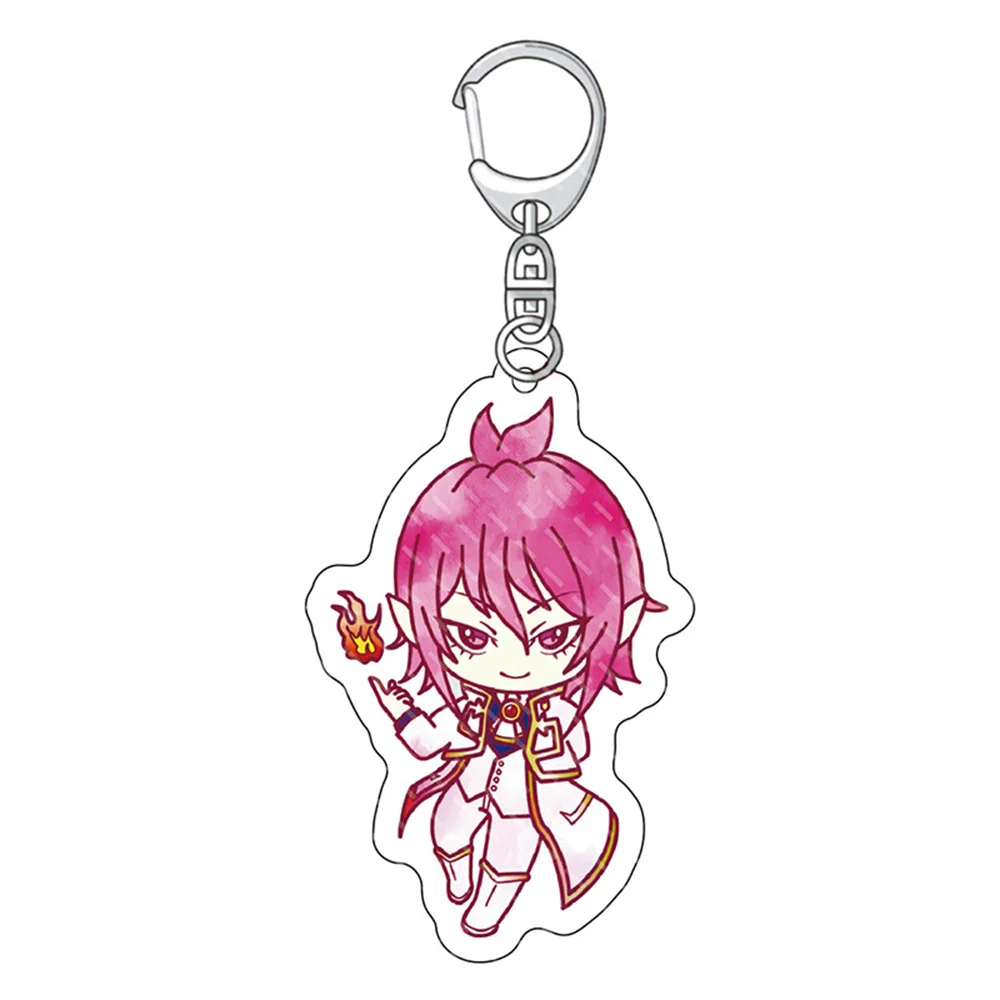 Anime Welcome To Demon-School Anime Keychain Cosplay Iruma Kun Clara Amelie Kalego Pendant Acrylic Key Chain Keyring friend Gift