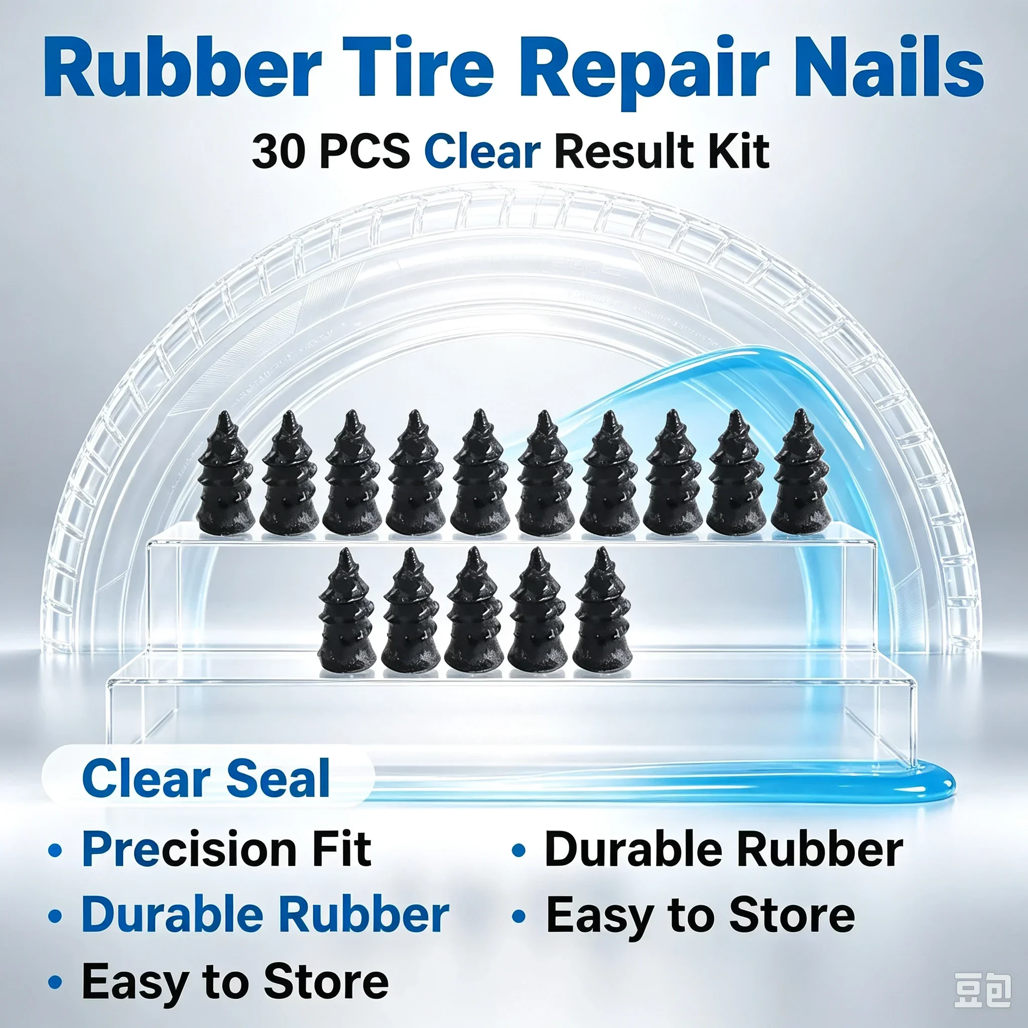 10-300pcs Motorcycle Car Vacuum Tire Repair Rubber Nails Puncture Repair Nails For Truck Scooter Bike Wheel Parts