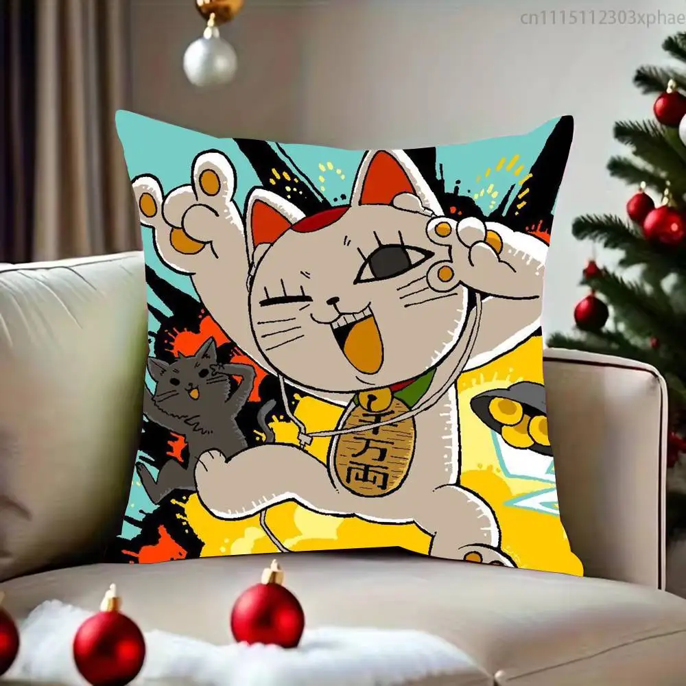T-Turbo Baba Cat D-DandaDan Pillowcases Cute Funny Pillow Case For Wedding Party Home Decor Comfy Pillow Cove