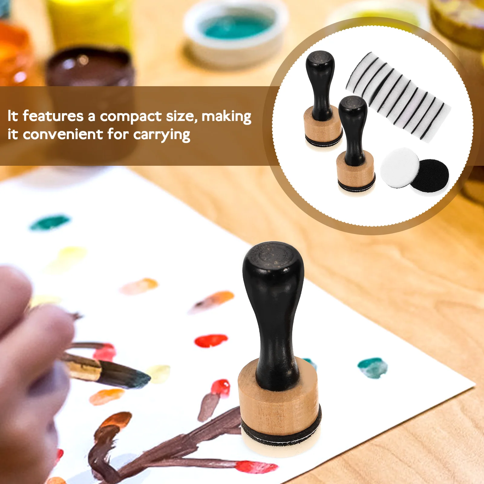 Mini Ink Blending Tools Sanding Disks Medium-Grit Sandpaper For Scrapbooking Craft Card Background Paints Making Friction Tools