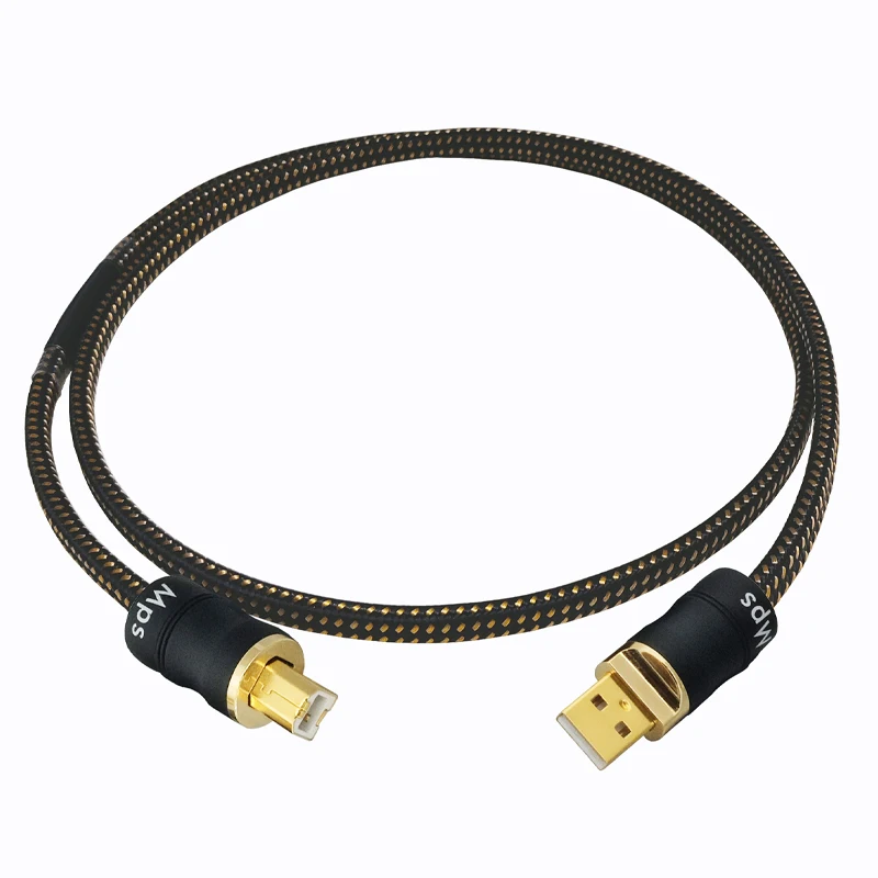 Imagem -06 - Banhado a Ouro Plug Connector Cabo de Dados de Áudio Hifi Mps Hd-990 Dac pc 24k10u 999999 Occ Mais Banhado a Prata