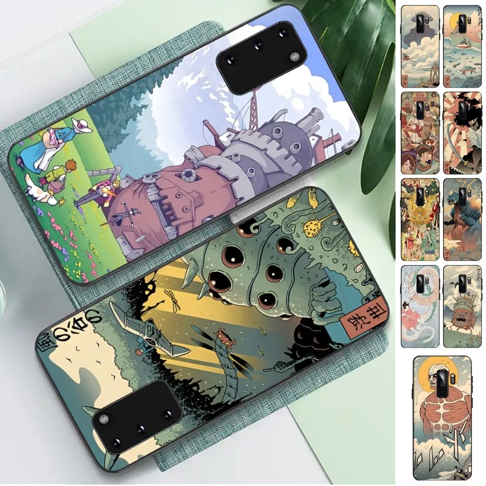 Classic Anime Ukiyo-e Phone Case For Samsung S 9 10 20 21 22 23 30 23 24 Plus Lite Ultra FE S10lite Fundas