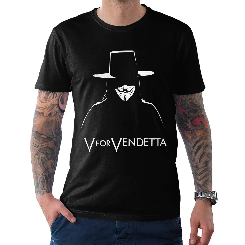 V for Vendetta Guy Fawkes T Shirt Men's and Women's Sizes drsh 205