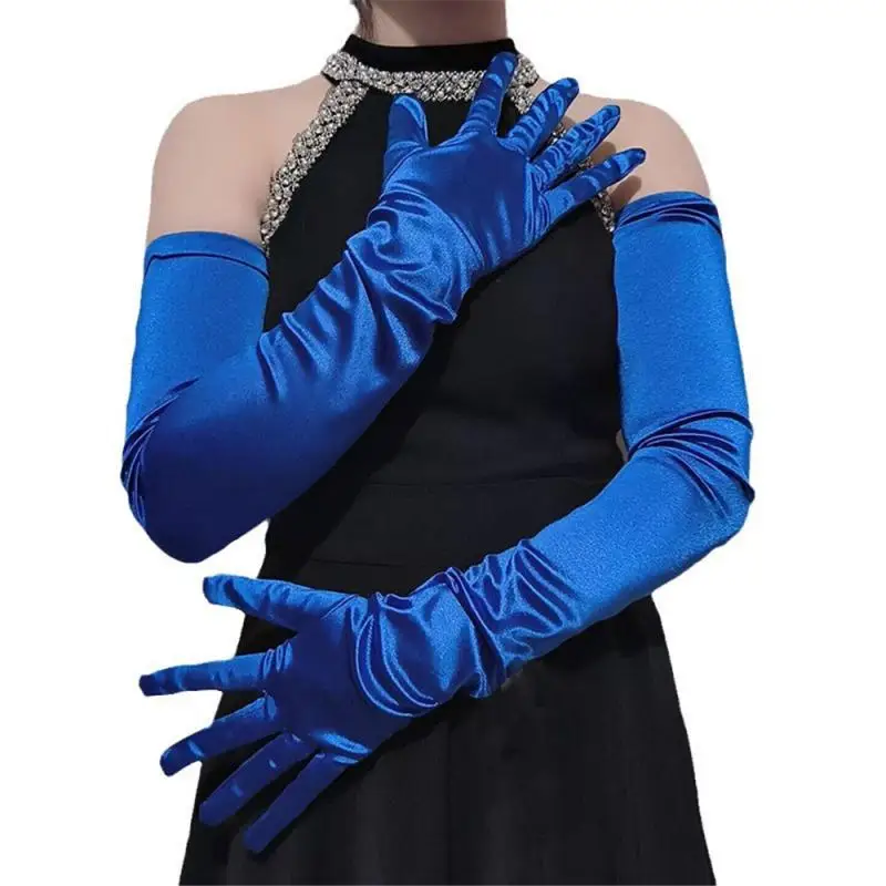 Sexy Gloves Classic Deluxe Retro Style Black Gloves Gloves Clothing Accessories Fashionable Etiquette Gloves Satin Practical