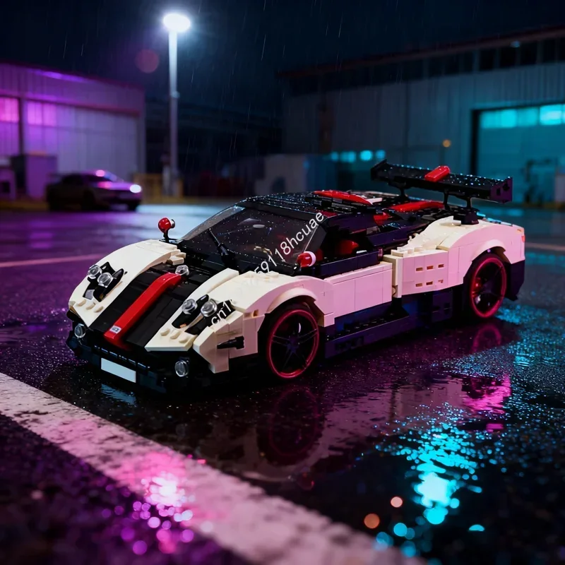

971pcs MOC Pagani Zonda Cinque Roadster Carsed Model Building Blocks Assemble Toy DIY Creative Festivals Gift Idea Birthday