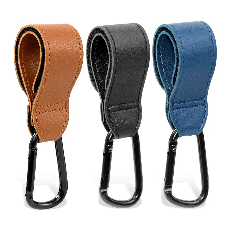 10pcs Stroller Accessories PU Leather Baby Bag Stroller Hook Pram Rotate 360 Degree Rotatable Cart Organizer Pram Hook