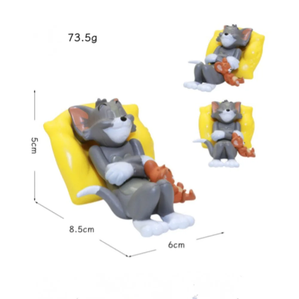 Dekoracja deski rozdzielczej samochodu z naklejkami, ozdoba na biurko, klasyczna kolekcja figurek z kreskówek, akcesoria samochodowe
