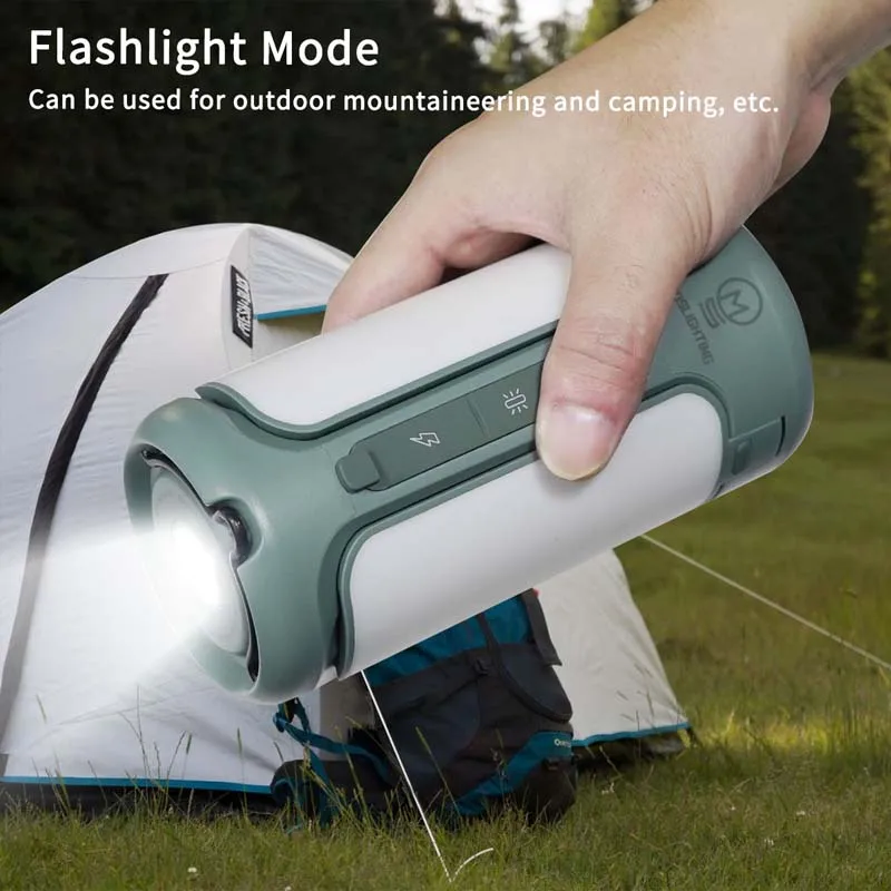 MOSLIGHTING Foldable Outdoor Camping Light 9000mAH Large Capacity Portable Lantern Rechargeable Flashlight Tent Fishing Torch