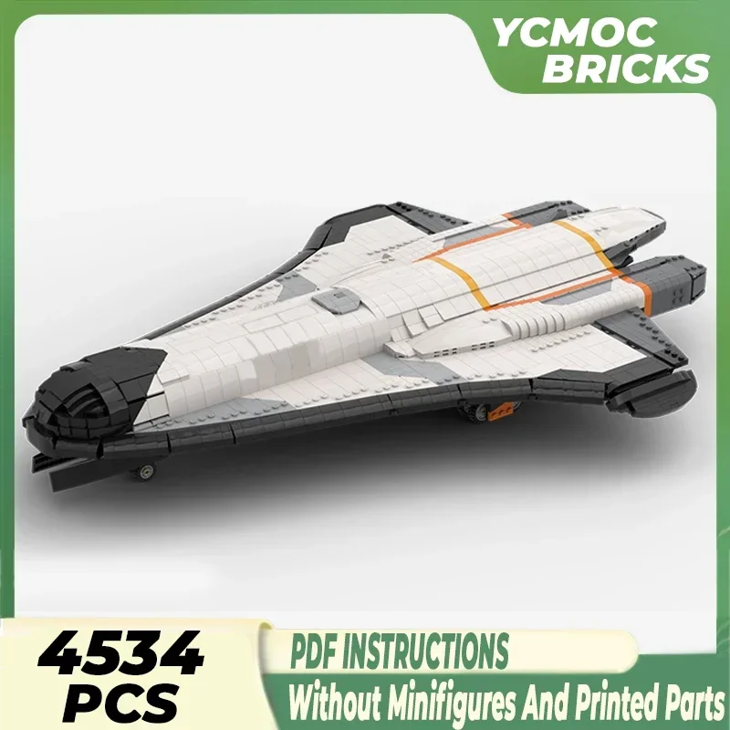 YcMoc Building Blocks Science Fiction Model The Cyberpunk Space Shuttle Technology Bricks DIY Toys For Kids Children Gifts