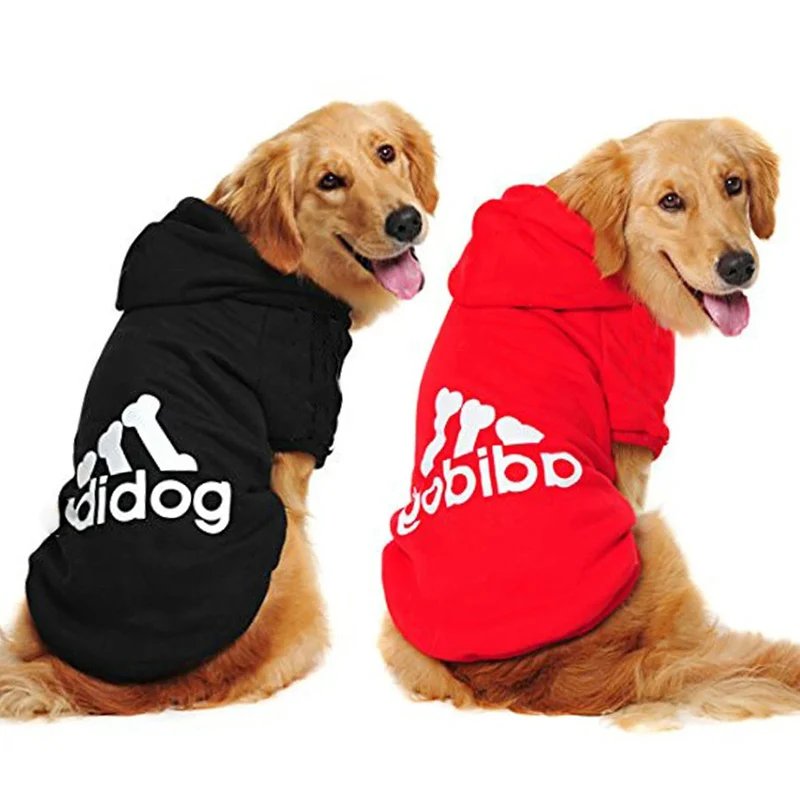 

Autumn Winter Warm Big Dog Clothes Adidog Dog Hoodies Pet Warm Coat for Medium Large Dog Jacket Sweater Labrador Hoodies 3XL-9XL