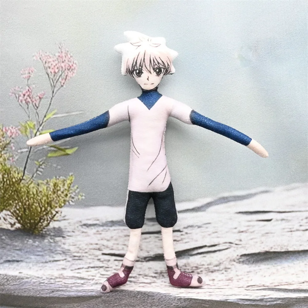 Anime Hunter Killua Zoldyck Cosplay muñeco de peluche muñecos de peluche lindos peluches decoración de la habitación alambre abstracto articulación regalos retorcibles