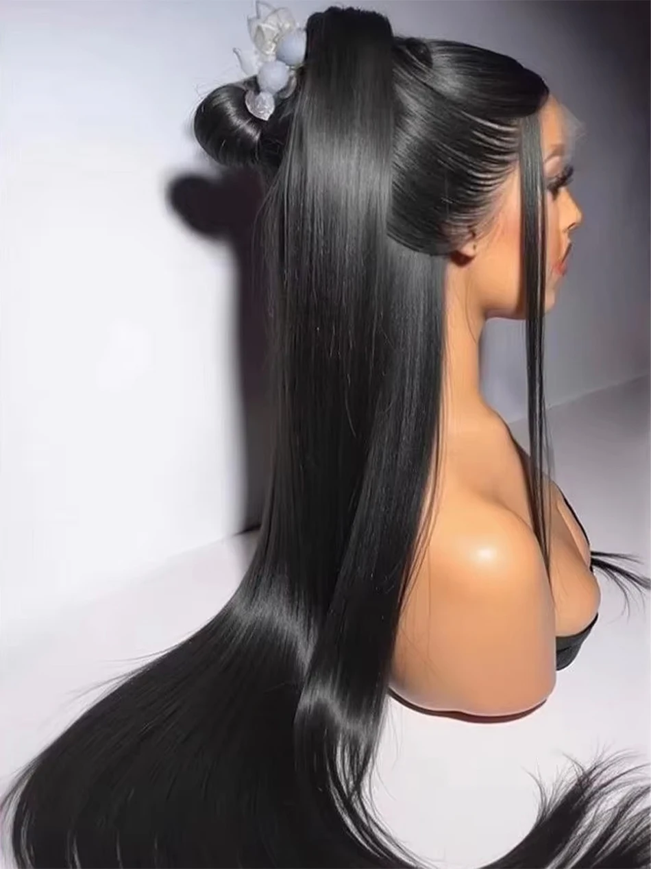 300% Density Straight 5x5 Glueless Human Hair Wigs 30 32 Inch 13x6 HD Lace Frontal Wig Brazilian Preplucked 13x4 Lace Front Wig