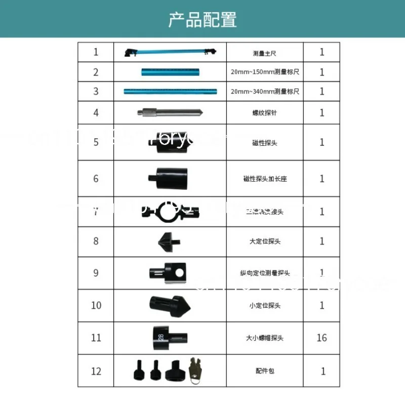 Body 2D measuring ruler Sheet metal maintenance Inspection ruler Beam Calibration Instrument Accessories
